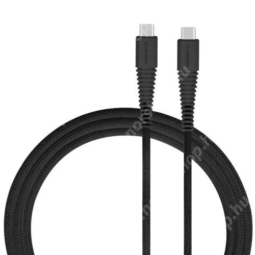  MOMAX USB Type-C / Type-C adatátviteli kábel / USB töltő 1,2m, 3A, 15W - FEKETE - GYÁRI