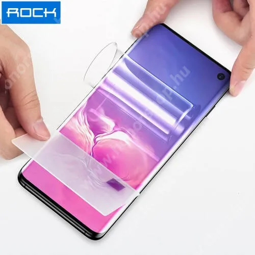  ROCK Hydrogel Protector képernyővédő fólia - 1 db, 0.18mm, A TELJES KIJELZŐT VÉDI! - SAMSUNG SM-G975F Galaxy S10+ - GYÁRI