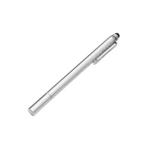 HUAWEI Honor Play 50 Plus (CLK-AN00) Érintőképernyő ceruza 2 az 1-ben - korongos és gumipárnás érintkező, kapacitív kijelzőhöz, KÉZÍRÁSRA, RAJZOLÁSRA IS ALKALMAS - EZÜST