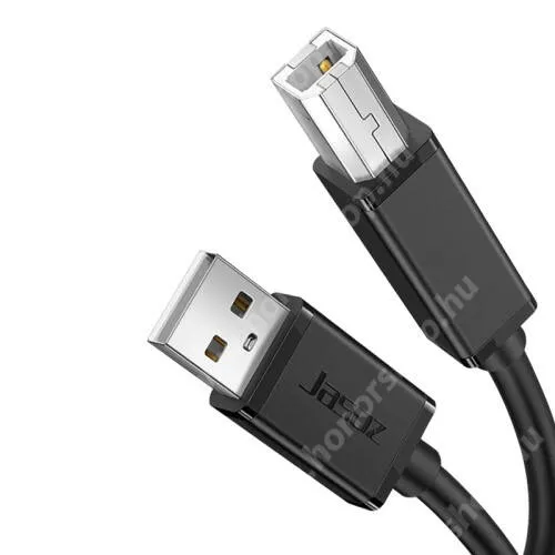 Vivo Y31s 5G JASOZ nyomtató kábel - USB 2.0 A / USB 2.0 B csatlakozó, árnyékolt, 5m hosszú - FEKETE