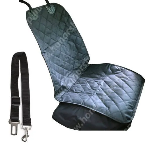 HUAWEI Honor X5b Plus UNIVERZÁLIS autó ülésvédő borítás / huzat állatok szállításához - könnyen felrögzíthető, mosógépben mosható, vízálló, csúszásmentes - FEKETE