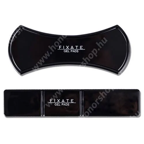 Evolveo StrongPhone X4 UNIVERZÁLIS csúszásgátló pad gépkocsi műszerfalra / asztalra  - 2db, mosható, NANO-PAD tulajdonság, Téglalap forma (H*Sz*Ma): 15 x 3 x 0.5cm, Ívforma (H*Sz*Ma): 13.5 x 5.5 x 0.35 cm - FEKETE