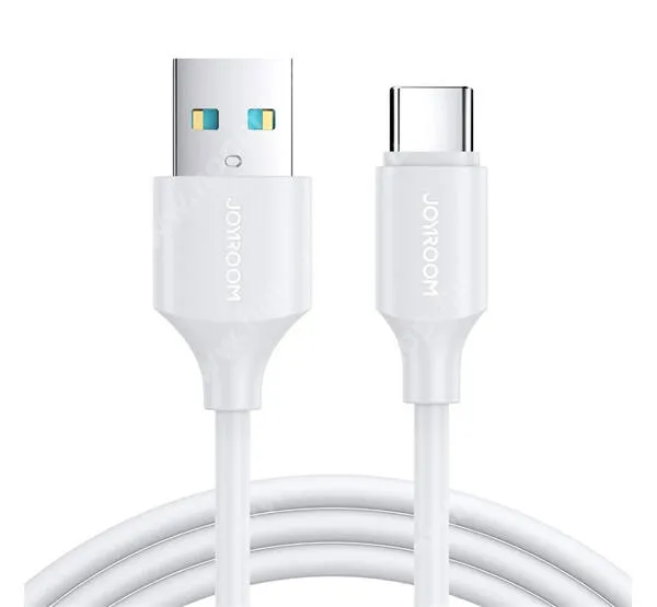 HUAWEI Honor 20S JOYROOM adatkábel és töltő - FEHÉR - USB / Type-C, 3A, 15W, QC 3.0 gyorstöltés támogatás, 2m - S-UC027A9_W_200 - GYÁRI