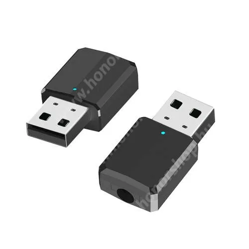 HUAWEI Honor X5b Plus UNVERZÁLIS bluetooth audio adó / vevő adapter - 2 az 1-ben, TX és RX mód, 3,5mm jack - FEKETE
