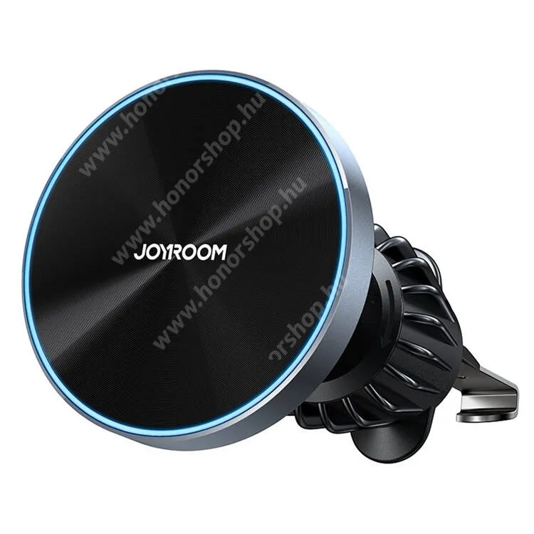 Vivo Y31s 5G JOYROOM autós telefontartó, állvány - FEKETE - szellőzőrácsra rögzíthető, Magsafe, mágneses, 15W QI wireless vezetéknélküli töltés - JR-ZS240 - GYÁRI