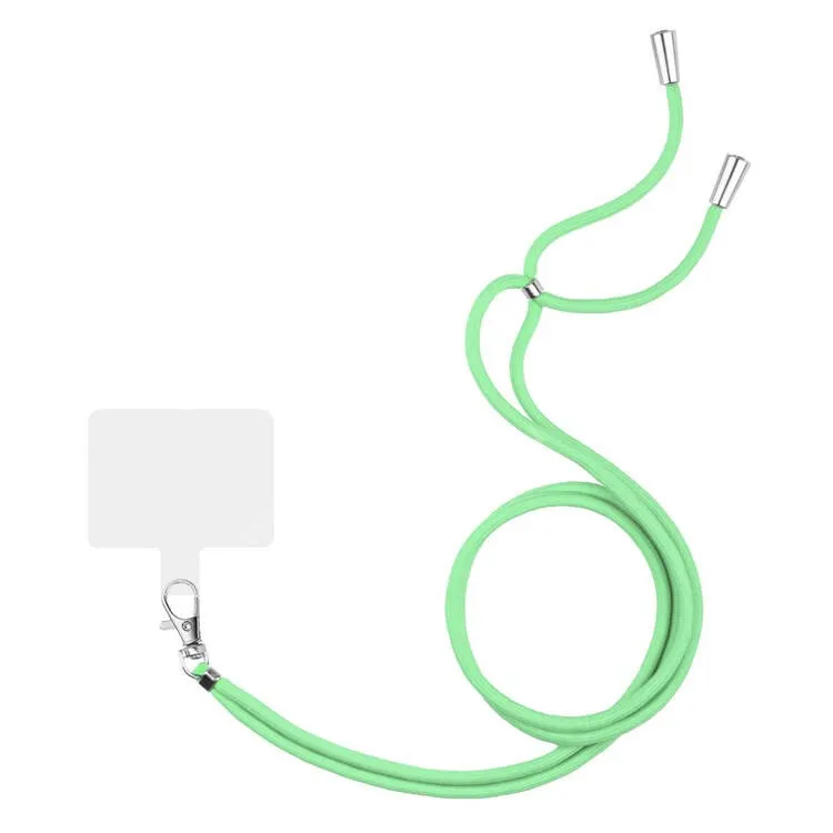 HUAWEI Honor 9i (2018) UNIVERZÁLIS tokba helyezhető nyakpánt - állítható, 150cm hosszú, tokba helyezhető tartó rész, szövettel bevont - VILÁGOSZÖLD
