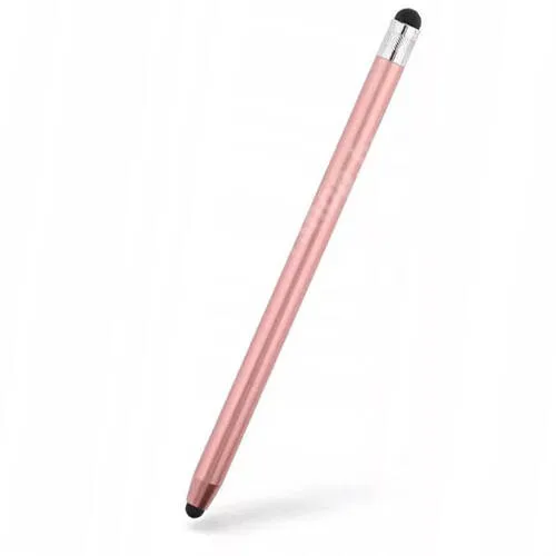  Tech Protect Touch Stylus érintőképernyő ceruza, Kapacitív kijelzőhöz, 14cm hosszú, Alumínium, Kétoldalas, Rose gold