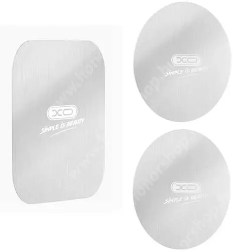Vivo Y31s 5G XO Y2 fémlap mágneses autós tartókhoz, 3db-os készlet, Ezüst