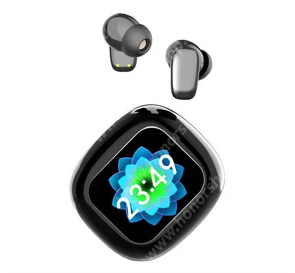  Blitzwolf vezeték nélküli fülhallgató, Bluetooth v5.4, Sztereo, TWS, Mikrofon, Aktív zajszűrő, LED kijelző, Töltőtok, BW-FYE16 PLUS, Fekete