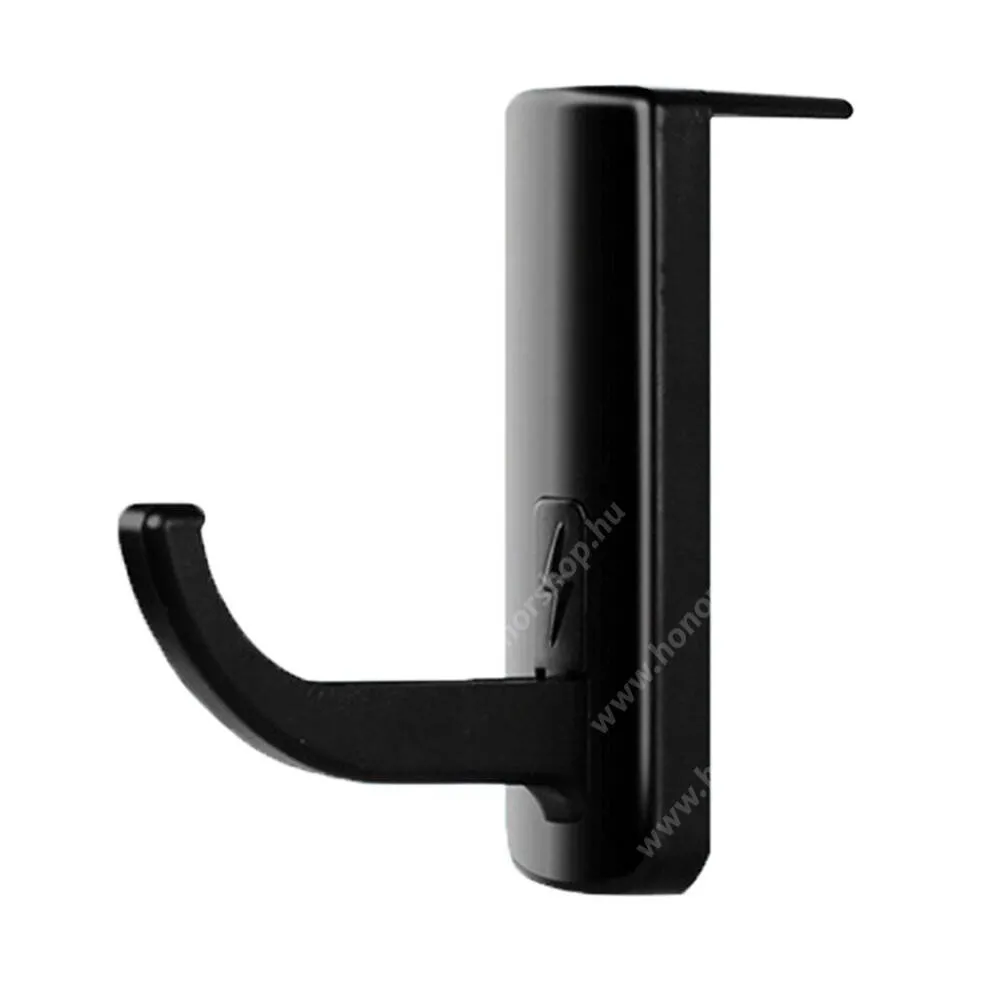 Vivo Y31s 5G Fejhallgató tartó, állvány, Műanyag, Monitorra rögzíthető, 75 x 25 x 53mm, Fekete
