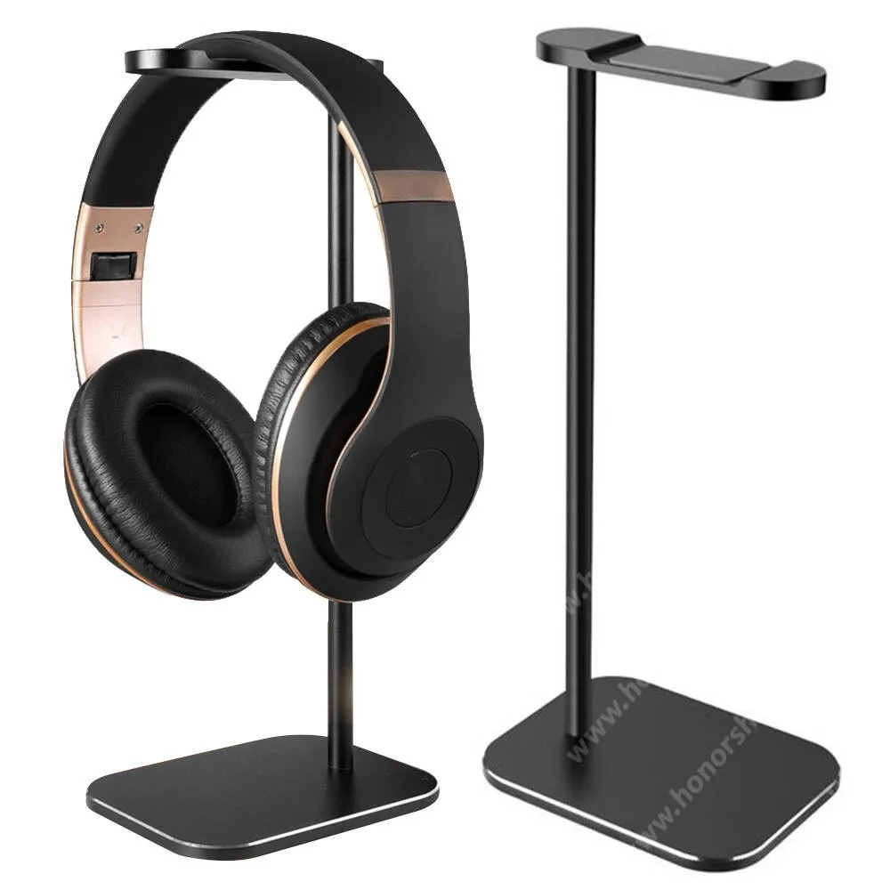 Evolveo StrongPhone X4 Gamer fejhallgató tartó, állvány, Alumínium, Csúszásgátló, 250mm magas, Fekete