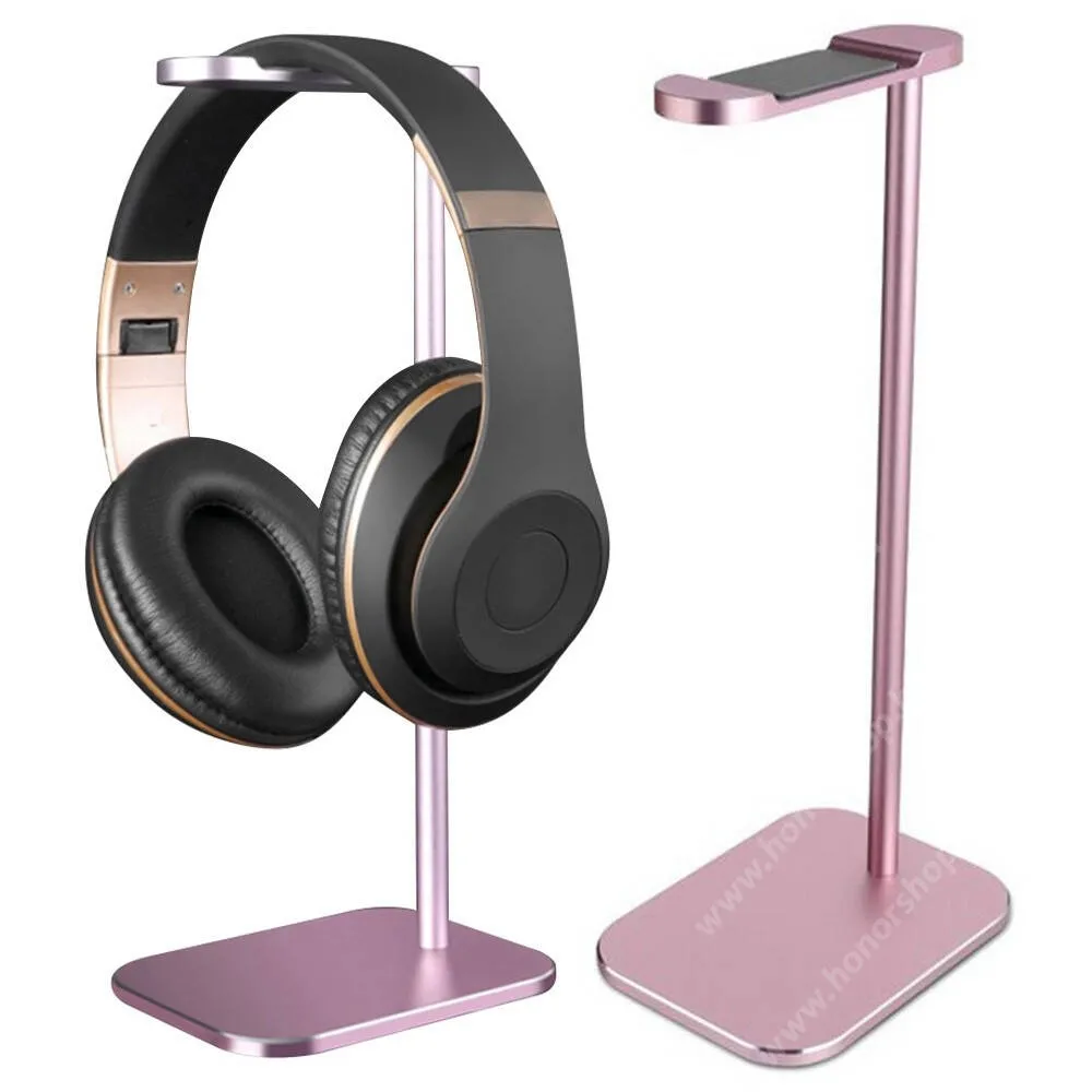 Evolveo StrongPhone X4 Gamer fejhallgató tartó, állvány, Alumínium, Csúszásgátló, 250mm magas, Rózsaszín