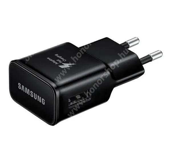 Vivo Y31s 5G Samsung hálózati töltőfej, 1 x USB aljzat, 15W, gyorstöltés támogatás, Kábel nélkül, EP-TA200EBE, Fekete