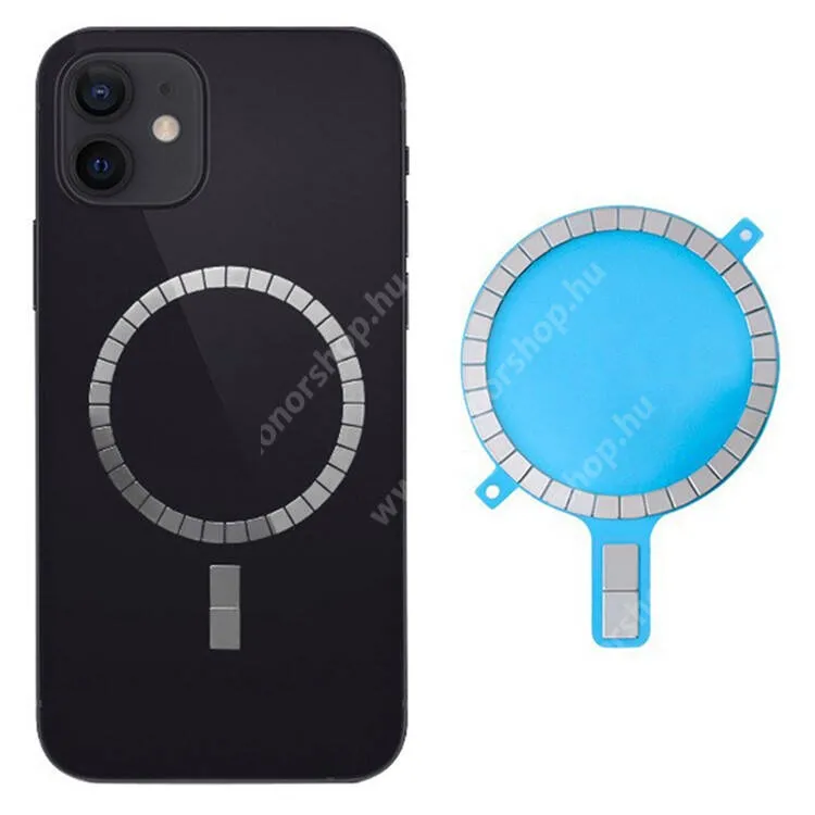 HUAWEI Honor X5b Plus Univerzális MagSafe rögzítő mágnesgyűrű okostelefonhoz, 36+2 erős mágnes, Ezüst