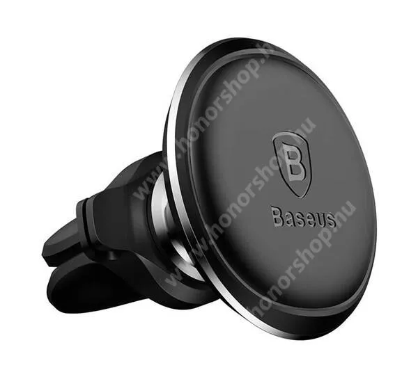 HUAWEI Honor Note 10 Baseus autós telefontartó, Mágneses, Szellőzőrácsra rögzíthető, C40141201113-00, Fekete