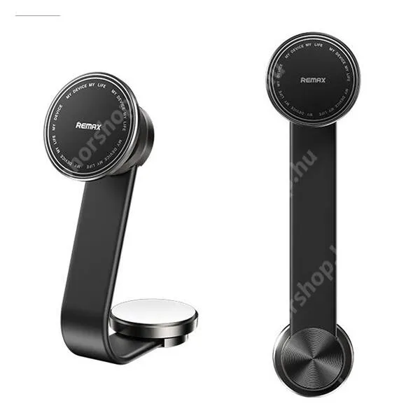 HUAWEI Honor Magic V2 RSR Porsche Design (VER-AN10) Remax autós telefontartó, Állvány, Öntapadós, Műszerfalra rögzíthető, Mágneses, RM-C41, Fekete