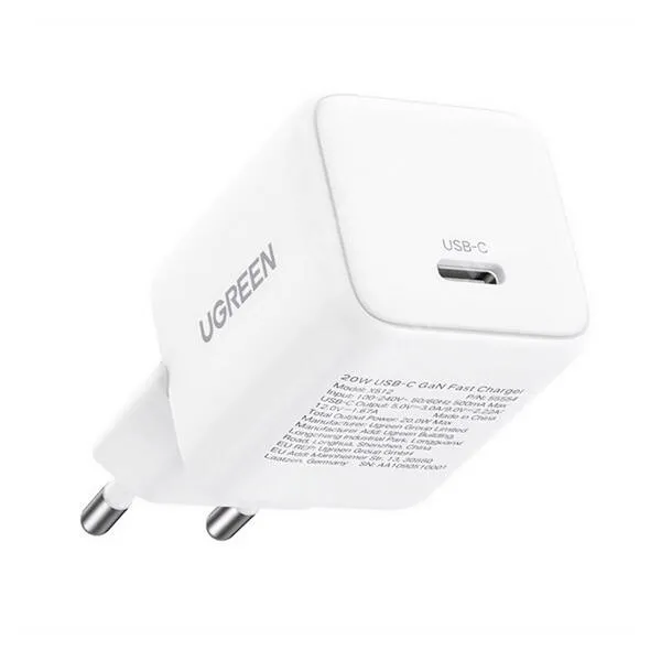 Evolveo StrongPhone X4 UGREEN hálózati gyorstöltő, 1 x USB-C aljzat, 30W, GaN, PD3.0, QC4.0, PPS, FCP, AFC, Kábel nékül, X513, Fehér