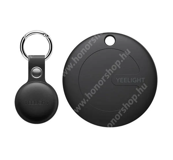 HUAWEI Honor Magic V2 RSR Porsche Design (VER-AN10) Xiaomi Yeelight Yeetag bluetooth nyomkövető, Kulcstartóra, Táskára, Autóba, Valós idejű nyomkövetés + Bőr kulcstartó, YLYAI-0018, Fekete