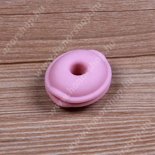 Vivo Y31s 5G LENTION Mini fülhallgató / headset / james bond textil tok - RÓZSASZÍN